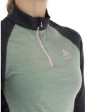 Thumbnail Odlo, Natural Performance PW 150 pullover women Matte Green - Dark Grey Melange green, grey 