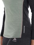 Thumbnail Odlo, Natural Performance PW 150 pullover women Matte Green - Dark Grey Melange green, grey 