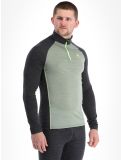 Thumbnail Odlo, Natural Performance PW 150 pullover men Matte Green - Dark Grey Melange green, grey 