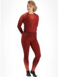 Thumbnail Odlo, Perfomance Eco thermal pants women Spiced Apple burgundy 