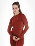 Thumbnail Odlo, Perfomance Warm Eco thermal shirt women Spiced Apple burgundy 