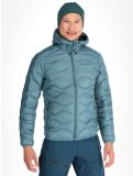 Thumbnail Peak Performance, M Helium Down Hood down jacket men Hydro Fresh / Infinity Teel blue 