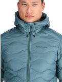 Thumbnail Peak Performance, M Helium Down Hood down jacket men Hydro Fresh / Infinity Teel blue 