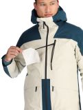 Thumbnail Peak Performance, M Vertical Gore-Tex 3L hardshell ski jacket men Infinity Teel / Sand Fog beige, blue 