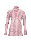 Thumbnail Peak Performance, Spirit Half Zip Printed thermal shirt women pattern pink