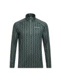 Thumbnail Peak Performance, Spirit Half Zip Printed thermal shirt men pattern green