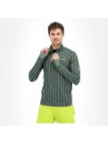 Thumbnail Peak Performance, Spirit Half Zip Printed thermal shirt men pattern green