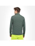 Thumbnail Peak Performance, Spirit Half Zip Printed thermal shirt men pattern green