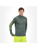 Thumbnail Peak Performance, Spirit Half Zip Printed thermal shirt men pattern green