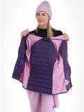 Thumbnail Peak Performance, W Down Hybrid Hood jacket women Indigo Statice Lilac pink 