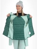 Thumbnail Peak Performance, W Down Hybrid Hood jacket women Smoke Pine Delta Green green 