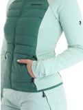 Thumbnail Peak Performance, W Down Hybrid Hood jacket women Smoke Pine Delta Green green 