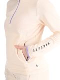 Thumbnail Picture, Bake W 1/4 Grid pullover women Vanilla beige 