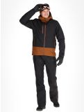 Thumbnail Picture, Broader 3L hardshell ski jacket men Black Chocolate black, brown 