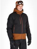 Thumbnail Picture, Broader 3L hardshell ski jacket men Black Chocolate black, brown 