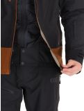 Thumbnail Picture, Broader 3L hardshell ski jacket men Black Chocolate black, brown 