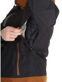 Thumbnail Picture, Broader 3L hardshell ski jacket men Black Chocolate black, brown 