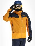 Thumbnail Picture, Broader 3L hardshell ski jacket men Camel-Dark Blue blue, orange 