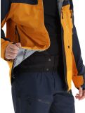 Thumbnail Picture, Broader 3L hardshell ski jacket men Camel-Dark Blue blue, orange 