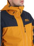 Thumbnail Picture, Broader 3L hardshell ski jacket men Camel-Dark Blue blue, orange 