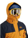 Thumbnail Picture, Broader 3L hardshell ski jacket men Camel-Dark Blue blue, orange 