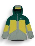 Thumbnail Picture, Cossmo ski jacket kids Ponderosa Pine Golden Lauren Wreath green, yellow 