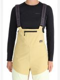 Thumbnail Picture, Elwy BIB ski pants women Hemp Roebuck Lime Cream brown 