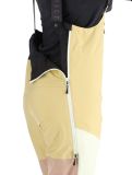 Thumbnail Picture, Elwy BIB ski pants women Hemp Roebuck Lime Cream brown 