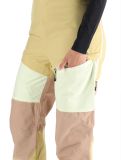 Thumbnail Picture, Elwy BIB ski pants women Hemp Roebuck Lime Cream brown 