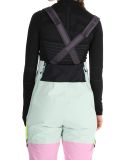 Thumbnail Picture, Elwy BIB ski pants women Silt Green Orchid Acid Lime green, pink 