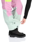 Thumbnail Picture, Elwy BIB ski pants women Silt Green Orchid Acid Lime green, pink 