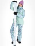 Thumbnail Picture, Exa ski jacket women Blurry Water Print Silt Green green 