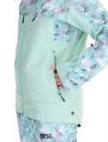 Thumbnail Picture, Exa ski jacket women Blurry Water Print Silt Green green 