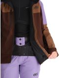 Thumbnail Picture, Exa ski jacket women Paisley Purple Cocoa Brown Chicory Coffee brown, purple 