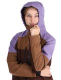 Thumbnail Picture, Exa ski jacket women Paisley Purple Cocoa Brown Chicory Coffee brown, purple 