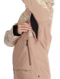 Thumbnail Picture, Exa ski jacket women Textury Print Roebuck brown 