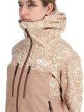 Thumbnail Picture, Exa ski jacket women Textury Print Roebuck brown 