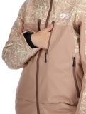 Thumbnail Picture, Exa ski jacket women Textury Print Roebuck brown 