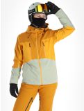 Thumbnail Picture, Fresya ski jacket women Desert Sage green, orange 