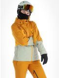 Thumbnail Picture, Fresya ski jacket women Desert Sage green, orange 