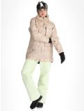 Thumbnail Picture, Glawi ski jacket women Textury Print beige 