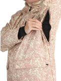 Thumbnail Picture, Glawi ski jacket women Textury Print beige 