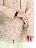 Thumbnail Picture, Glawi ski jacket women Textury Print beige 