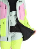 Thumbnail Picture, Haakon ski jacket women Silt Green Orchid Acid green, pink 