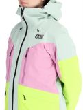 Thumbnail Picture, Haakon ski jacket women Silt Green Orchid Acid green, pink 