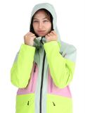 Thumbnail Picture, Haakon ski jacket women Silt Green Orchid Acid green, pink 