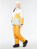 Thumbnail Picture, Kamelya ski jacket kids Light Milk green, orange, white 