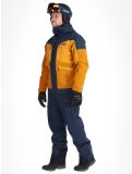 Thumbnail Picture, Naikoon ski jacket men Dark Blue Camel Honey blue, brown 