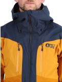 Thumbnail Picture, Naikoon ski jacket men Dark Blue Camel Honey blue, brown 