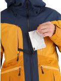 Thumbnail Picture, Naikoon ski jacket men Dark Blue Camel Honey blue, brown 